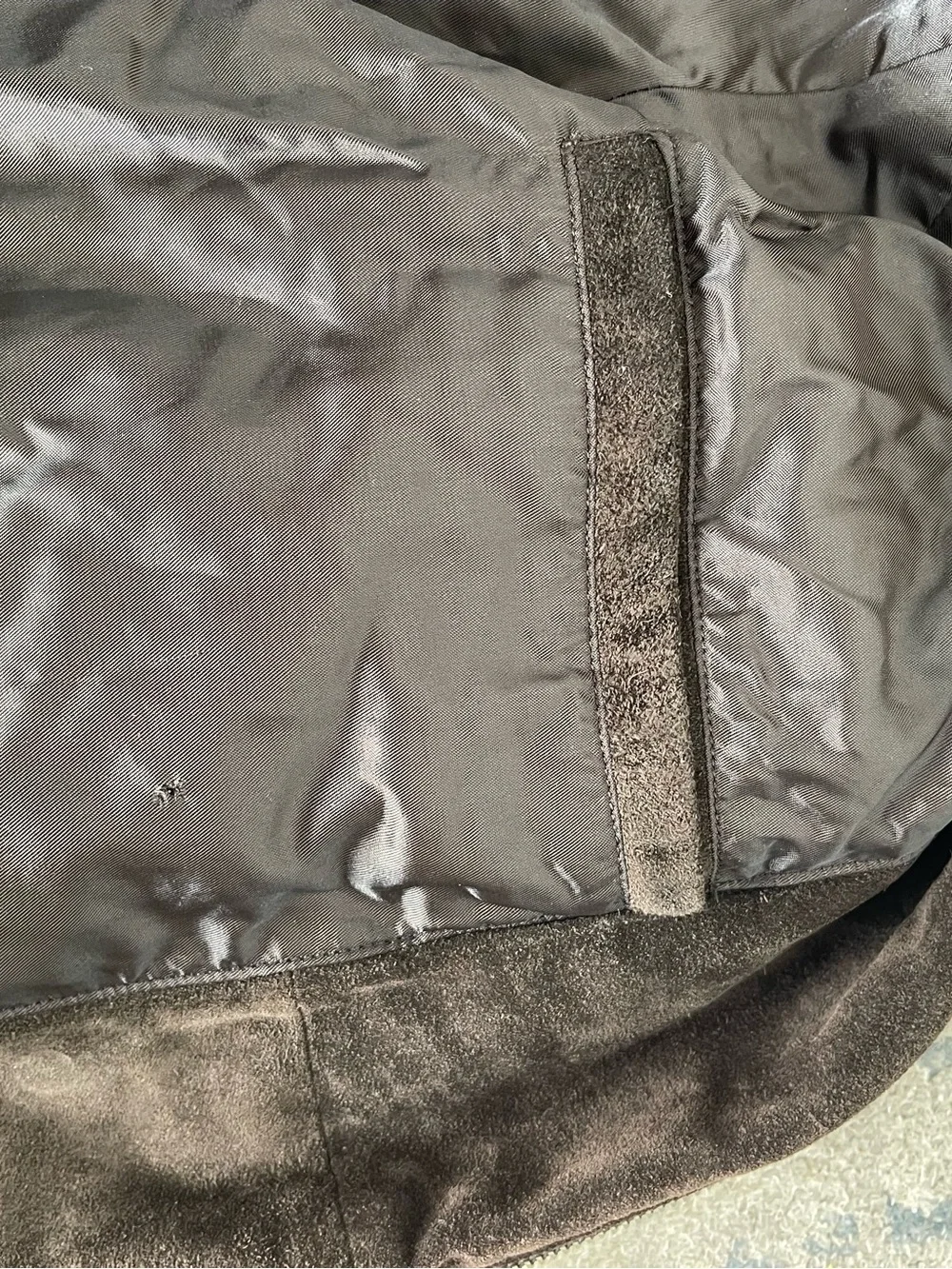 Banana Republic Dark Brown Suede Bomber Jacket